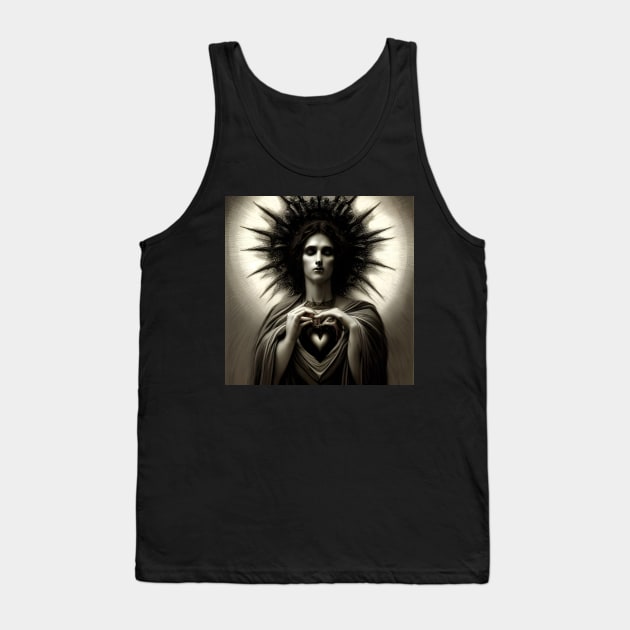 Gothic sacred heart Tank Top by Roguex